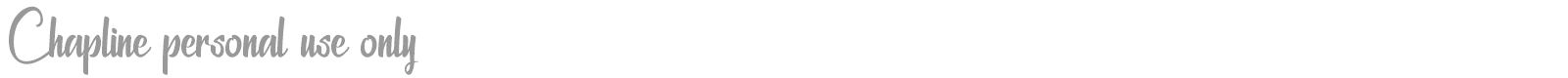 Chapline font preview